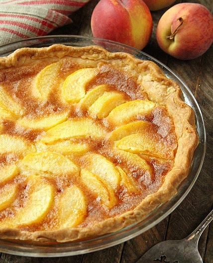 Peach Chess Pie