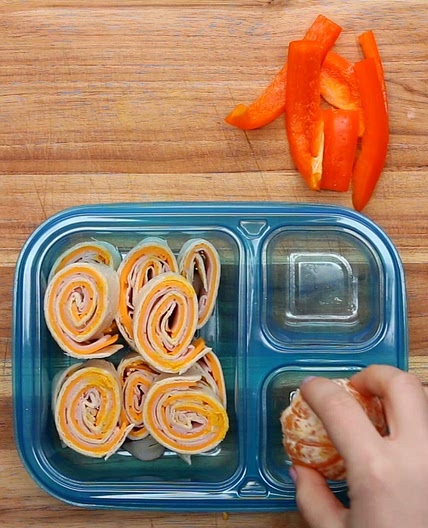 Turkey & Cheese Pinwheels Recipe by Tasty