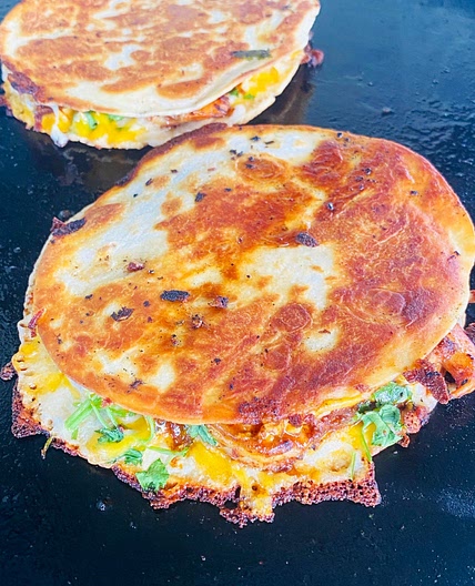 Blackstone Caribbean Jerk Shrimp Quesadillas