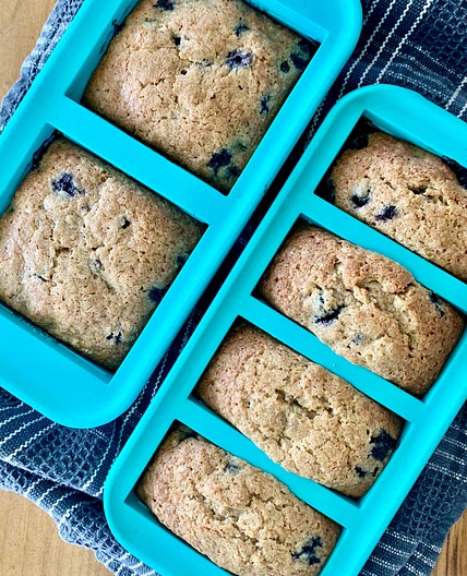 Mini Banana Blueberry Bread