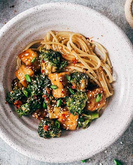 Crispy Tofu Broccoli Stir Fry