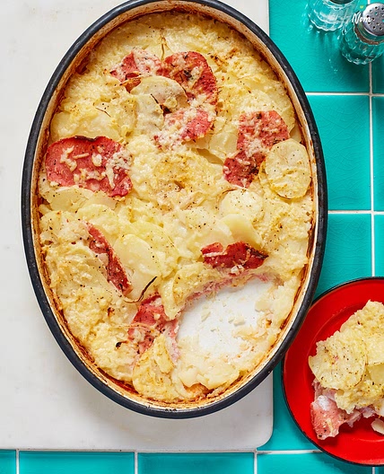 Bacon, Onion and Potato Bake | Slimming & Weight Watchers Friendly