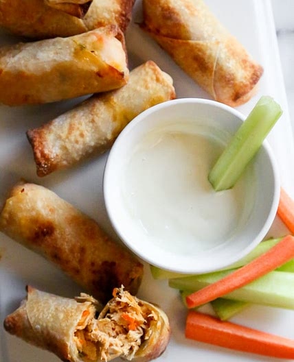 Buffalo Chicken Egg Rolls
