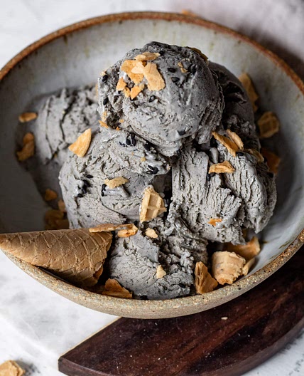 Toasted Black Sesame Ice Cream