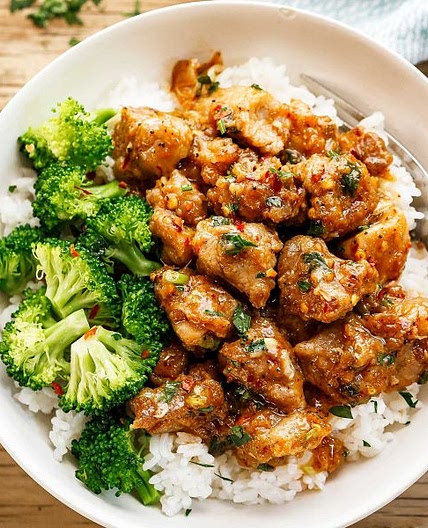 Honey Garlic Pork Rice Bowl