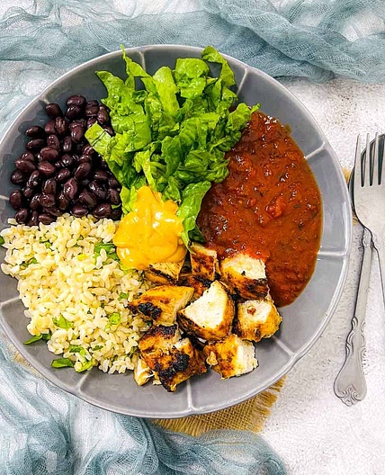 Chicken Black Bean Burrito Bowl
