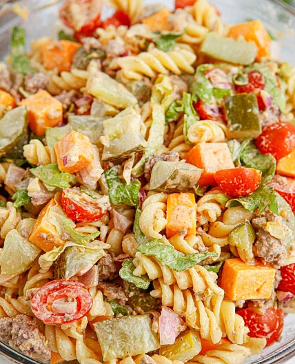 Big Mac Pasta Salad