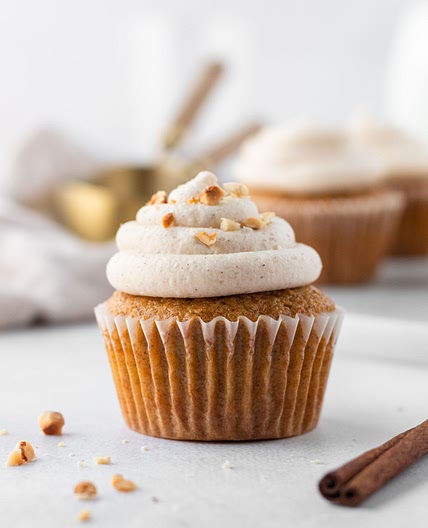 The Best Carrot Cake Cupcakes with Cinnamon Cream Cheese Frosting