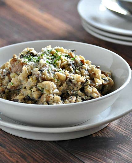 Low Carb Cauliflower Rice Mushroom Risotto