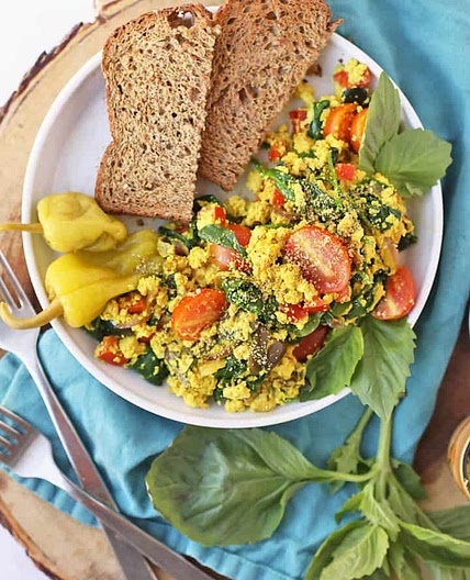 Greek Tofu Scramble