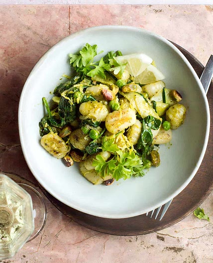 Creamy Pesto Gnocchi with Zucchini