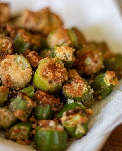 Low Carb Fried Okra