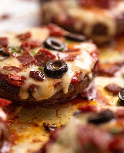 Pizza Stuffed Mushrooms