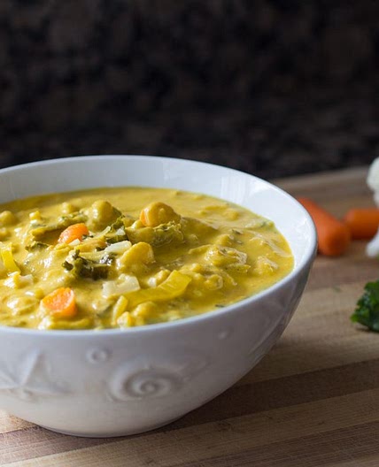 Dr. Fuhrman's Golden Austrian Cauliflower Cream Soup Recipe: Nutritarian and Vegan (+ video)