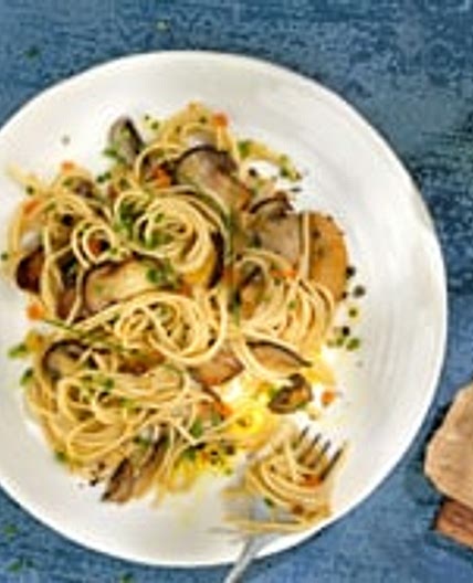 Spaghetti mit Pilzen