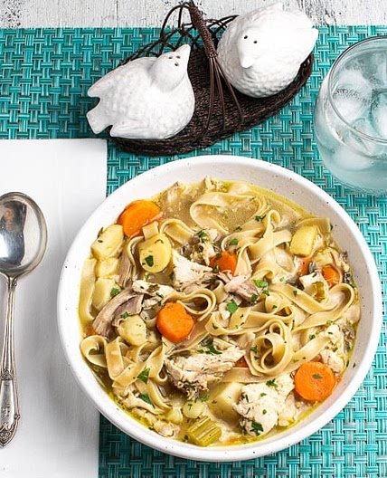 Low FODMAP Instant Pot Chicken Noodle Soup