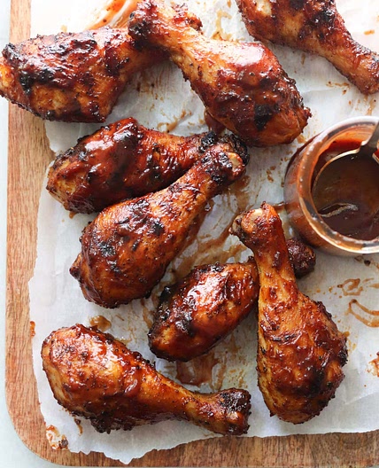 Grilled BBQ Chicken Drumsticks
