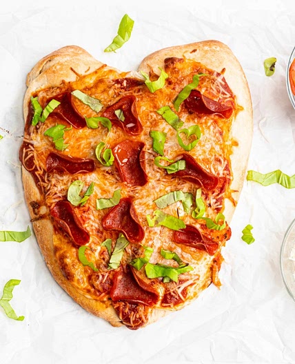 Heart-Shaped Pizza