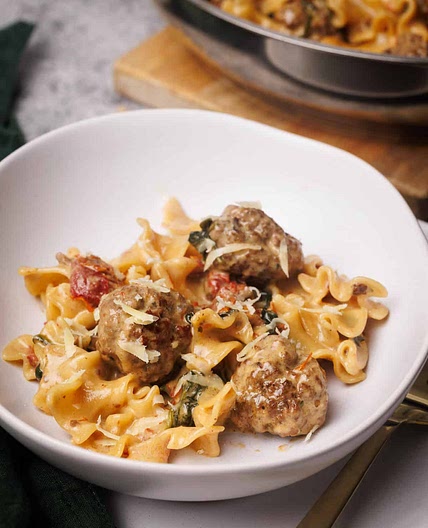 Marry Me Beef Meatball Pasta