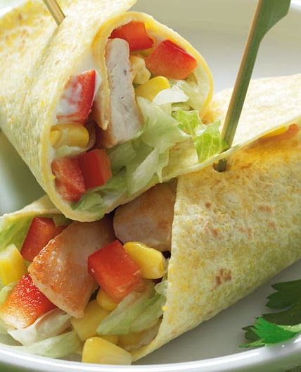 Fajitas mit Poulet und Joghurtsauce