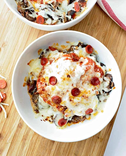 Keto Pizza In A Bowl