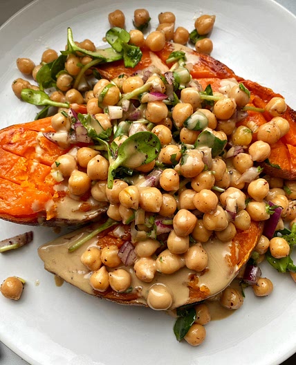 Sweet potato and Chickpea Salad