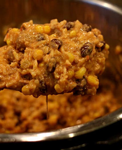 Instant Pot Cheesy Beef Rice Casserole