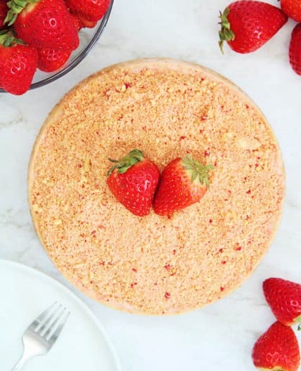 Instant Pot Strawberry Crunch Cheesecake