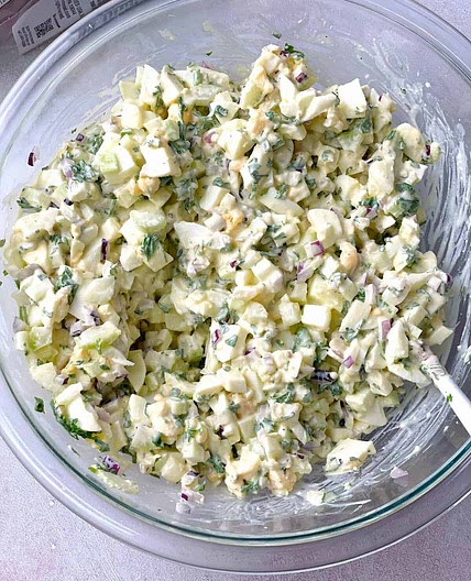 Egg Salad with Mustard Dressing