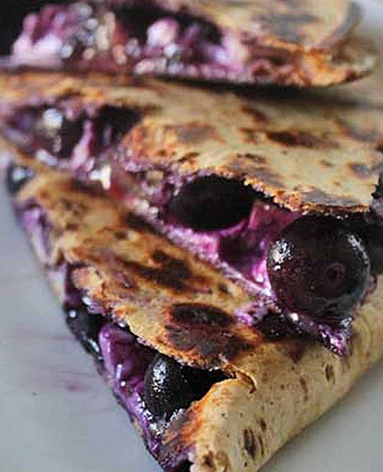 Blueberry Breakfast Quesadilla