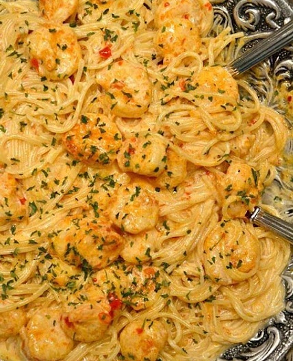 Bang Bang Shrimp and Pasta