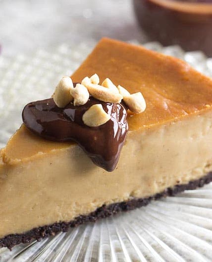 Frozen Low FODMAP Peanut Butter Cheesecake