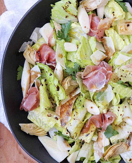 Hearts Salad with Prosciutto