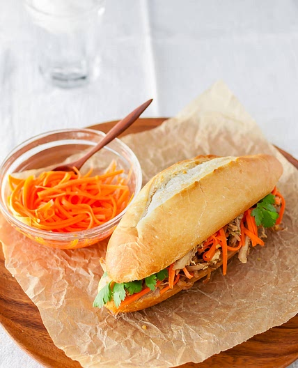 Roasted Chicken Banh Mi Sandwich