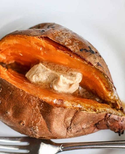 Air Fryer Baked Sweet Potatoes