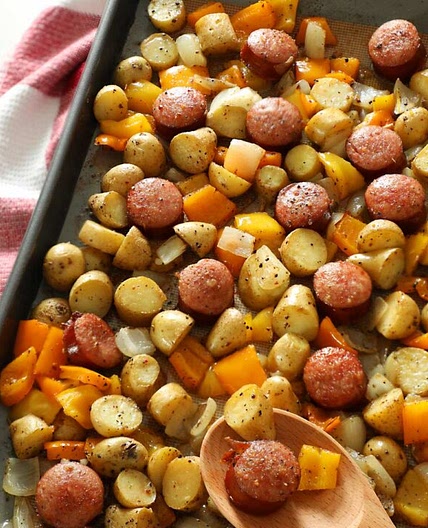 Kielbasa and Potatoes Sheet Pan Dinner