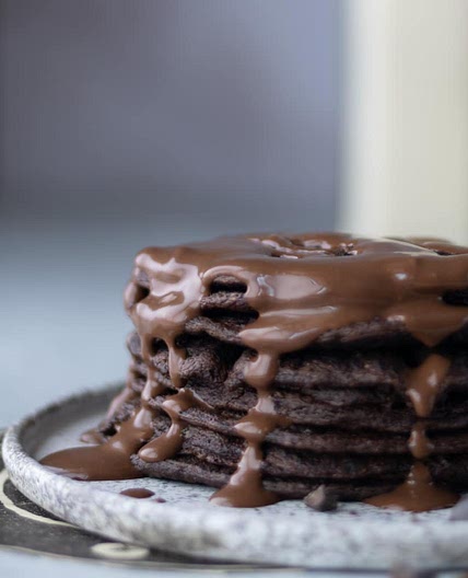 Chocolate protein pancakes