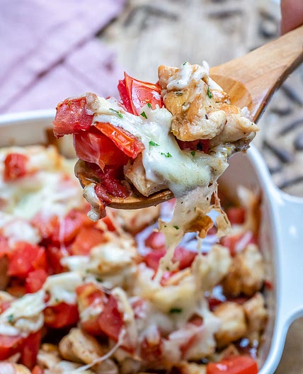 Bruschetta Chicken Casserole