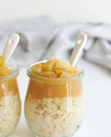 Milchreis mit Apfelmus