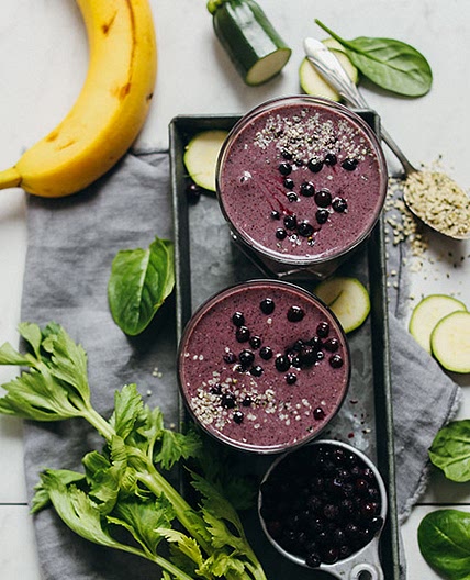 Creamy Zucchini Blueberry Smoothie