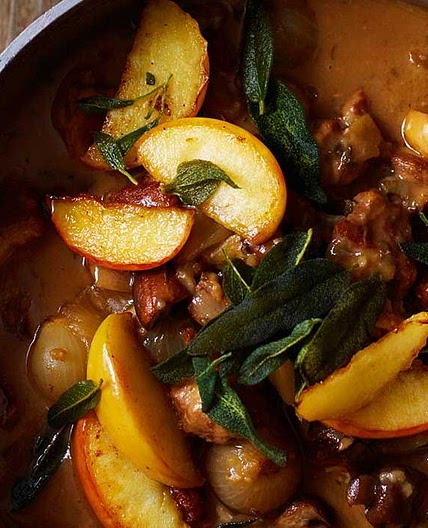 Somerset pork with apples and cider