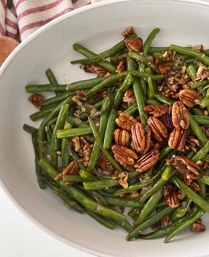 Candied Pecan Green Beans