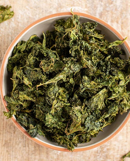 Baked Kale Chips [Gluten-Free, Oil-Free]