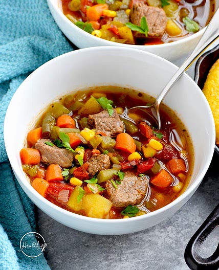 Instant Pot Vegetable Beef Soup