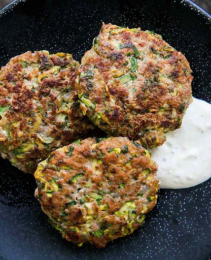 Spicy Turkey and Zucchini Burger