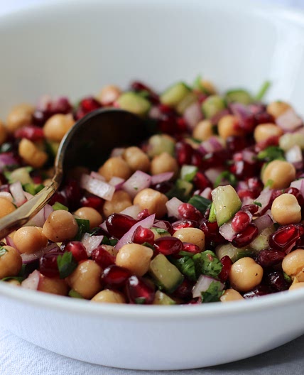 Chickpea Pomegranate Salad