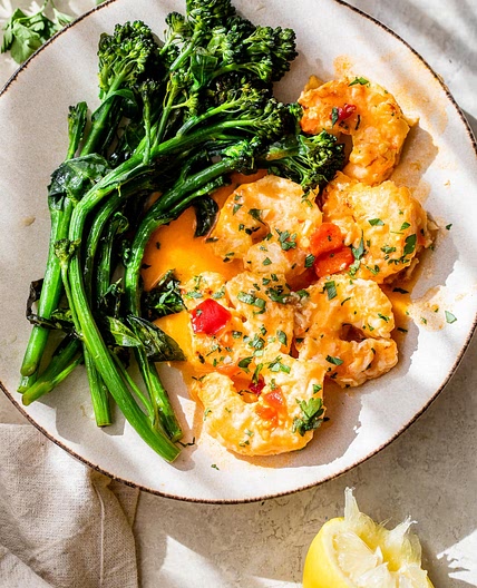 Spicy Shrimp Francese Recipe with Calabrian Chili