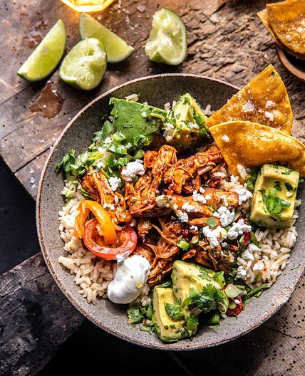 Sheet Pan Chicken Tinga Bowls