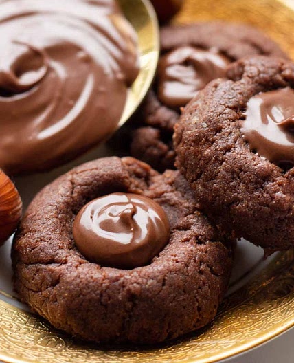 Nutella Kekse mit weichem Kern