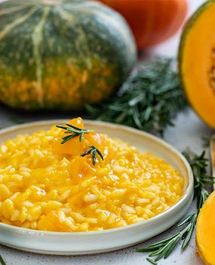 Risotto alla zucca leggero